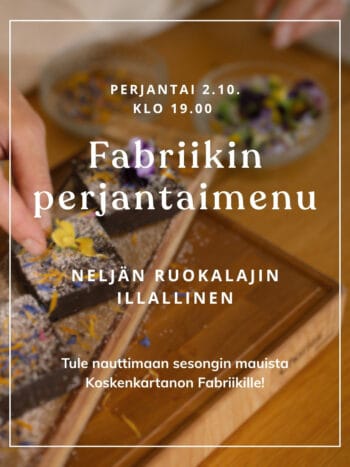 Fabriikin perjantaimenu
